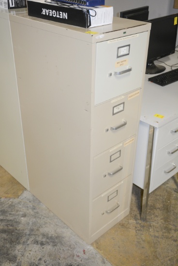TWO 4 DOOR FILE CABINETS