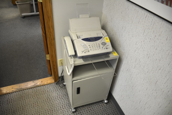 BROTHER 1270e FAX MACHINE AND METAL STAND