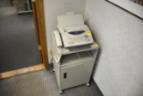 BROTHER 1270e FAX MACHINE AND METAL STAND