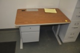 SMALL METAL STEEL CASE DESK