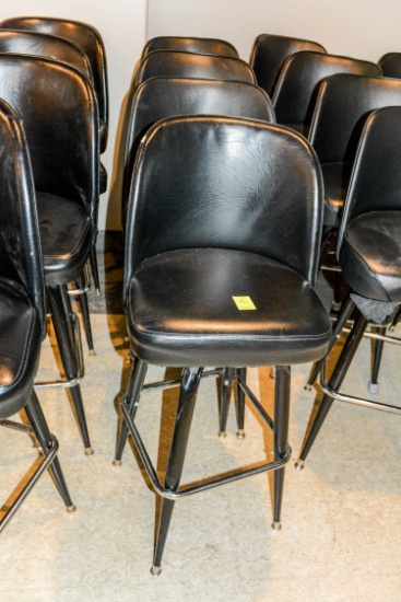 (4) Black Bar Stools