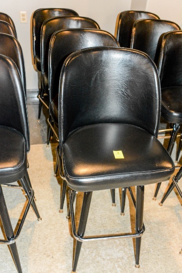 (4) Black Bar Stools