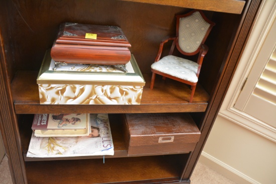 Bottom 2 Shelves Of Decor Items