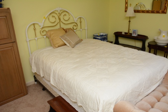 Double Bed With Box spring and Mattress
