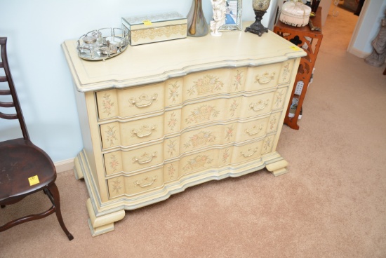 4 Drawer Stenciled Chest