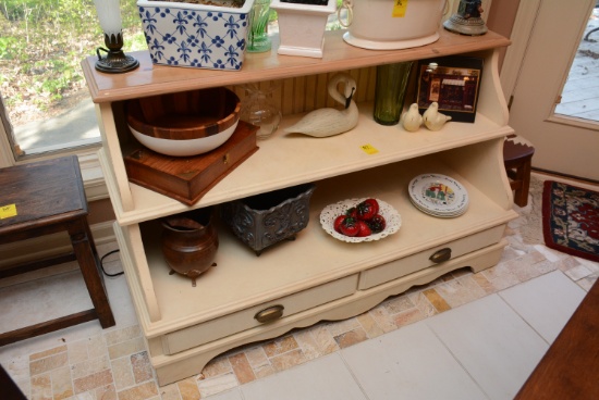 White Stepback Shelf