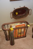 Magazine Rack & Misc. Decor