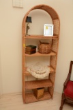 Wicker Shelving Unit