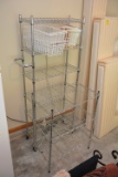 (2) Small Wire Shelving Units