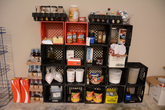 Spices and Misc Food Items with Crates