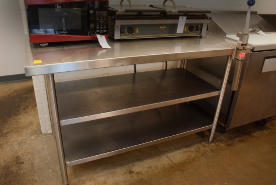 Stainless Steel Prep Table with Can Opener - 5'