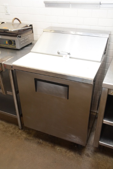 True Stainless Steel Refrigerated Prep Table - 2'