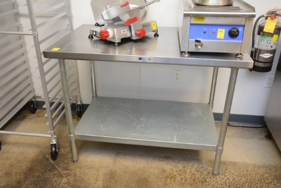 Stainless Steel Prep Table - 4'