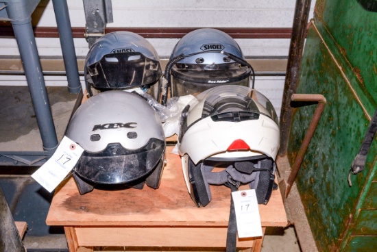 (4) Snowmobile-Motorcycle Helmets