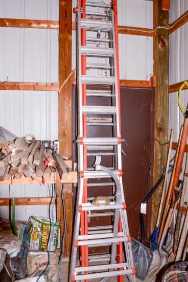 Step Stool and (1) 20' Alum Extension Ladder