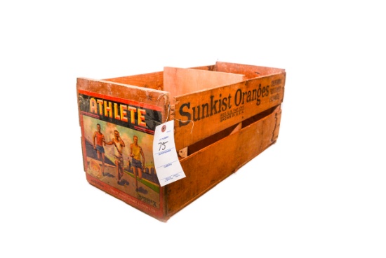 Sunkist Orange Wooden Crate