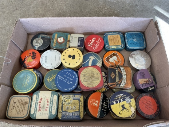Flat of Vintage Pill Boxes