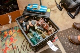 Javelin AMC Model Car; Avon Bottle; Glass Insulators; Toy Military Jeep