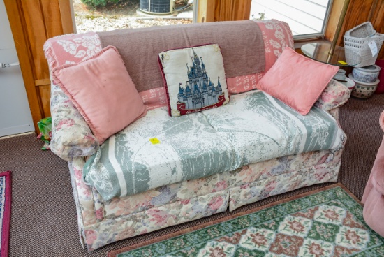 Small Floral Pattern Love Seat