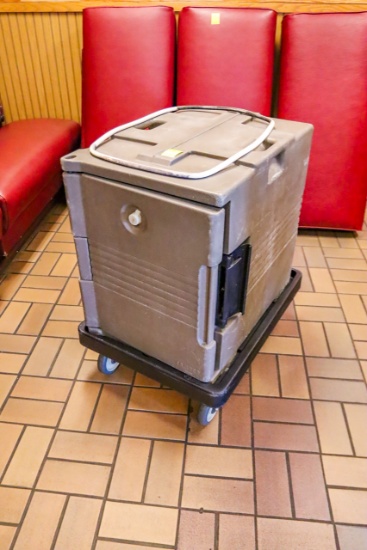 Cambro Hot Food Box w/cart, 18"x24"x24"