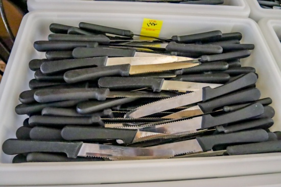 Tote of Steak Knives