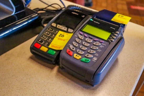 (2) Credit Card Machines, Fraud Fighter Counterfeit Detector