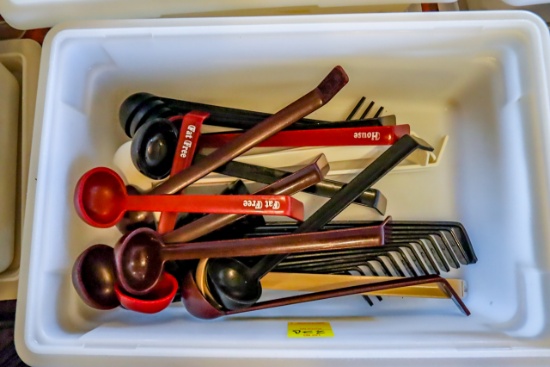 Tote of Salad Dressing Ladles
