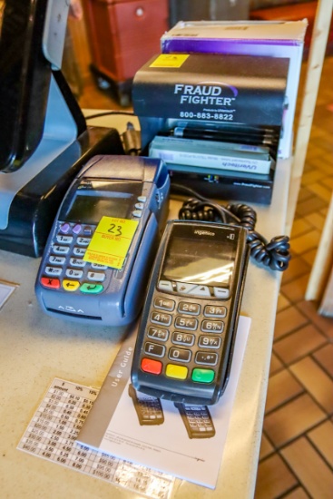 (2) Credit Card Machines, Fraud Fighter Counterfeit Detector