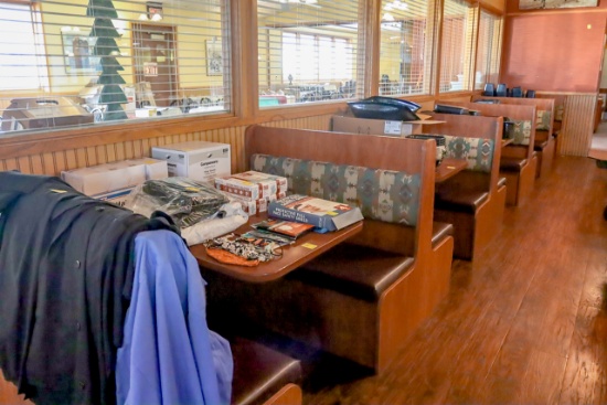 (5) Booths in Main Room by Windows