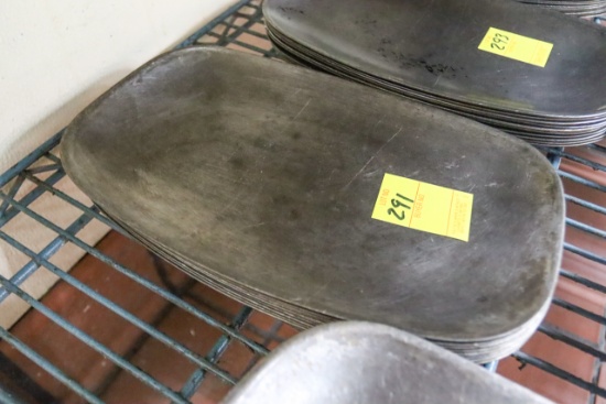 (Approx. 10) Steak Steel Platters