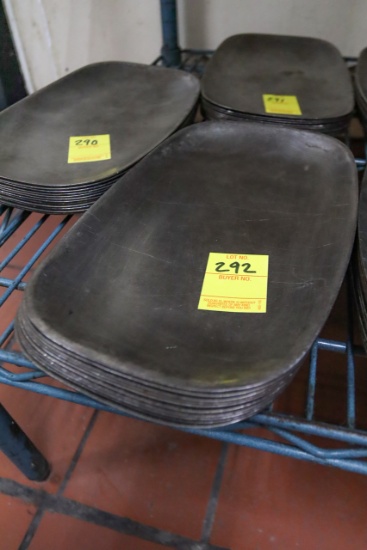(Approx. 10) Steak Steel Platters