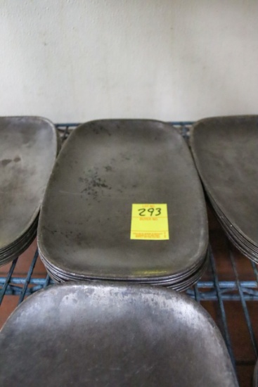 (Approx. 10) Steak Steel Platters