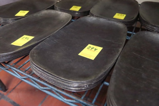 (Approx. 10) Steak Steel Platters