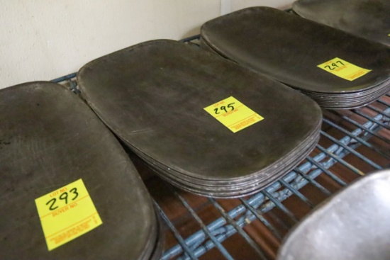 (Approx. 10) Steak Steel Platters