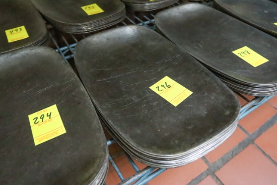 (Approx. 10) Steak Steel Platters