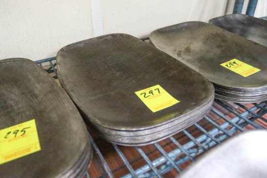 (Approx. 10) Steak Steel Platters