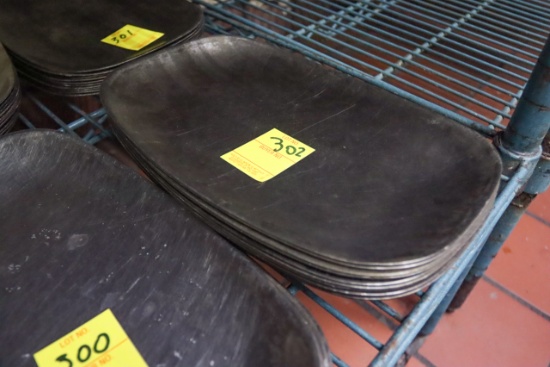 (Approx. 10) Steak Steel Platters