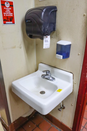 Paper Towel Dispenser; Hand Washing Sink; Soap Dispenser