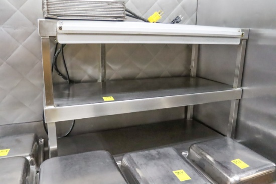 SS 34" long x 15" x 24" tall 3-tier SS Shelf