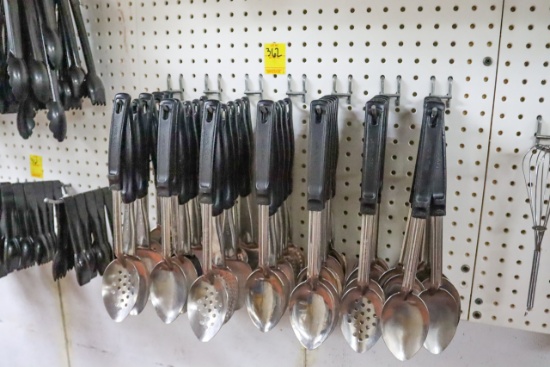 Various Slotted & Solid Serving Spoons