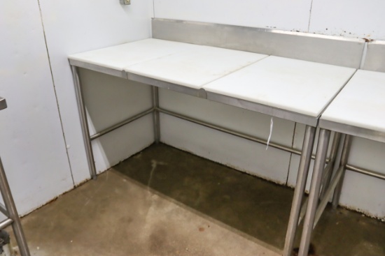 5' cutting board table