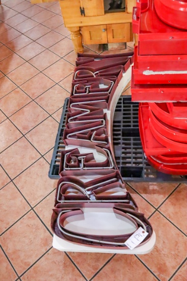 Neon Creamery Channel Letters, 68" long,  hardwire required