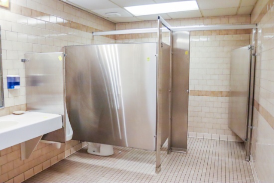 Stainless Steel Men's Restroom Dividers