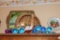 Acryllic Grapes and Basket