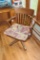 Swivel Oak Office Chair (seat needs repair)