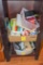 Large assortment of office supplies and x-acto tool