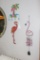 3 Flamingo decorations