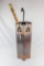 Wooden Beautifully carved Umbrella / Cane Stand with 2 wooden canes