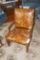 Leather chair with wear / Solid to sit in