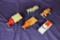 Flat of Vintage Die Cast Cars and Trucks